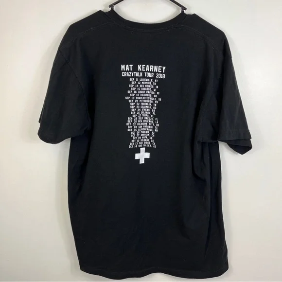 Mat Kearney MK Crazy Talk Tour 2018 T Shirt Adult XL Rock Music - Picture 5 of 10
